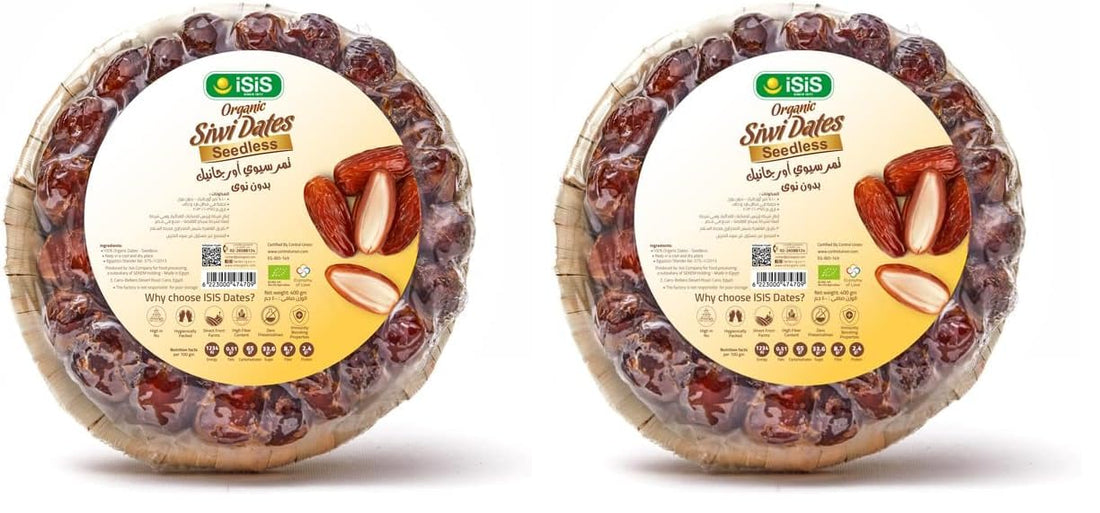 iSiS Organic Siwi Dried Dates without Stones 400 gm (Pack of 2)