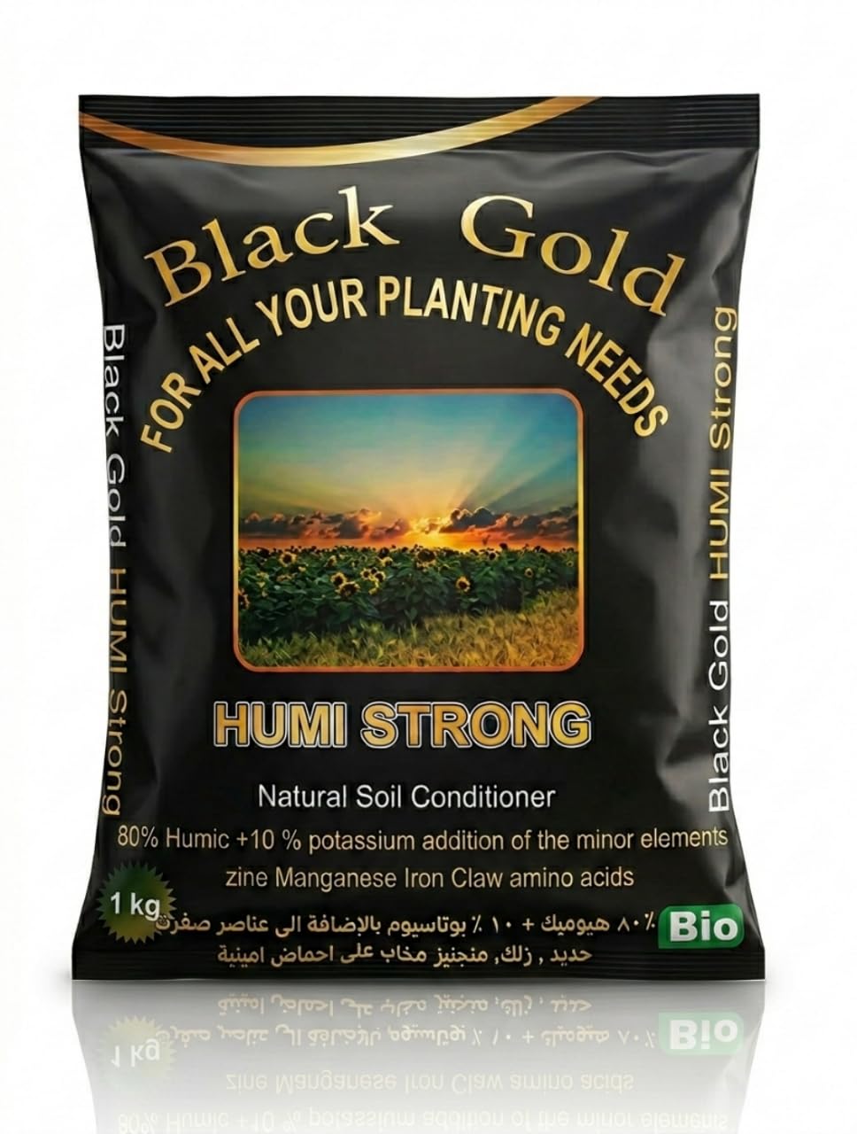 Humic Acid Black Gold American Origin Fertilizer 80% Humic Acid + 10% Potassium for All Planting Needs 1kg