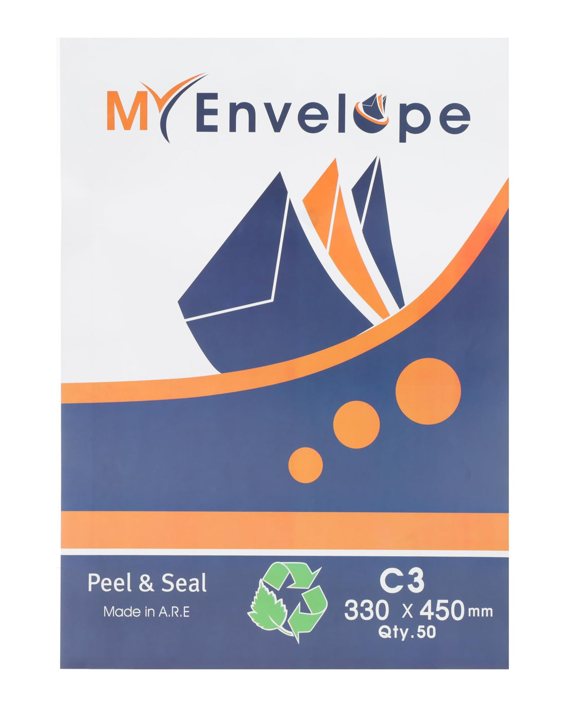 C3 Self-Adhesive White Envelope 100G, 45.8 * 32.4 Cm Provides A Professional And Sturdy Option For Mailing Letters, Greeting Cards, And Documents, Ensuring Your Contents Are Safely Delivered - White