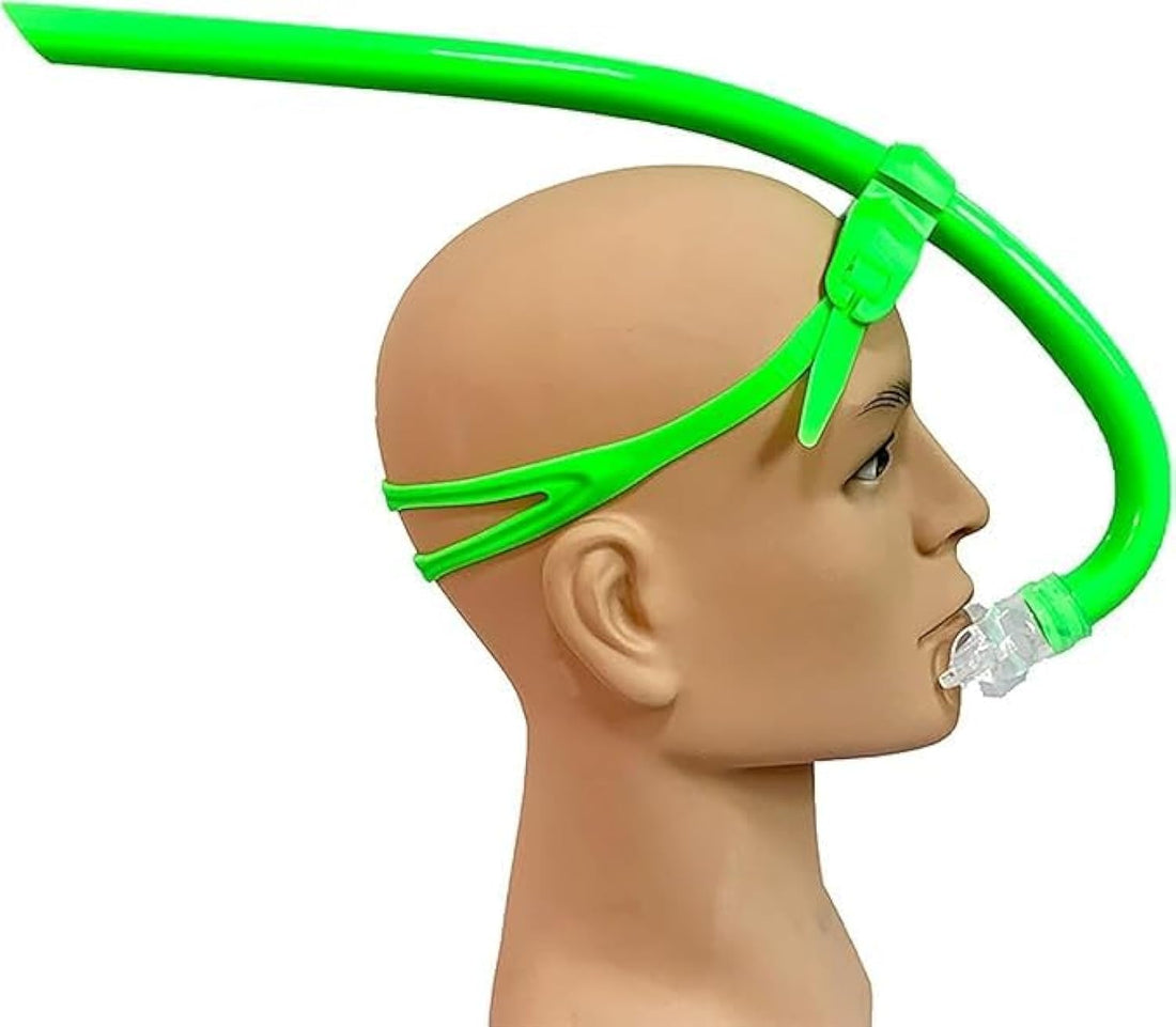 QSHOPSwimming Front Snorkel with Silicone Mouthpiece