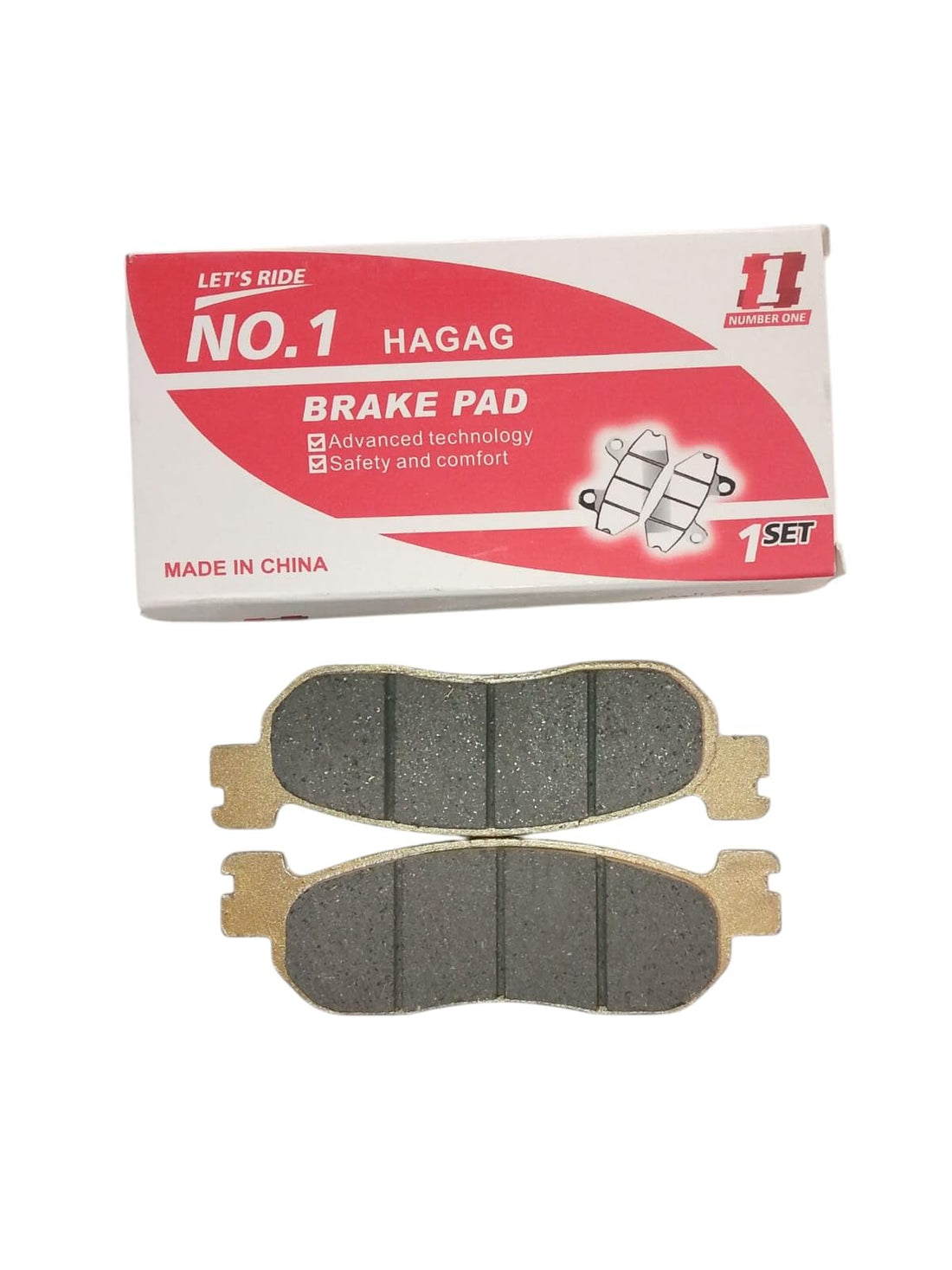 HAGAG Scooter Brake Pads, Compatible with Benley Zavinaro, Advanced Technology for Safety and Comfort, 1 Set