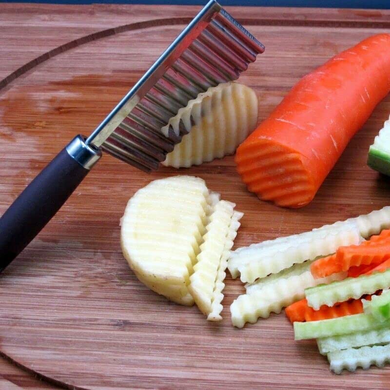 2 Pieces Pickle Cutter Potato Slicer Stainless Steel Sharp and Strong Weapon