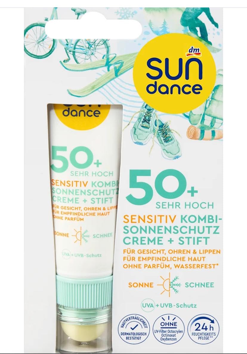 Sundance Sun Protection Combination Face Cream + Pen Sensitive SPF50+ (25ml + 3g)