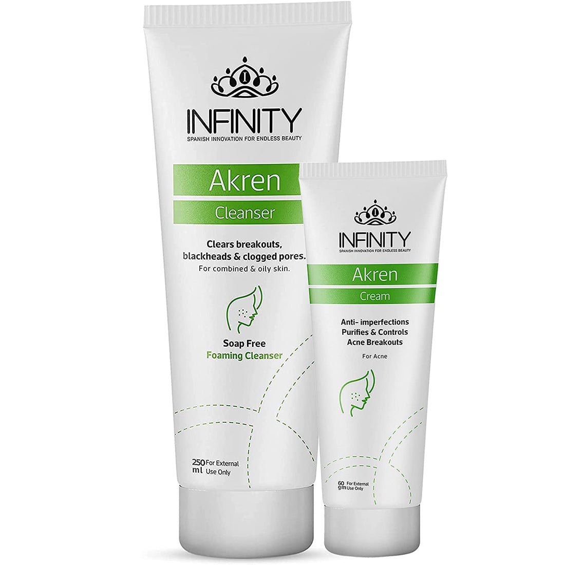 Infinity Akren Set Cleanser with Cream