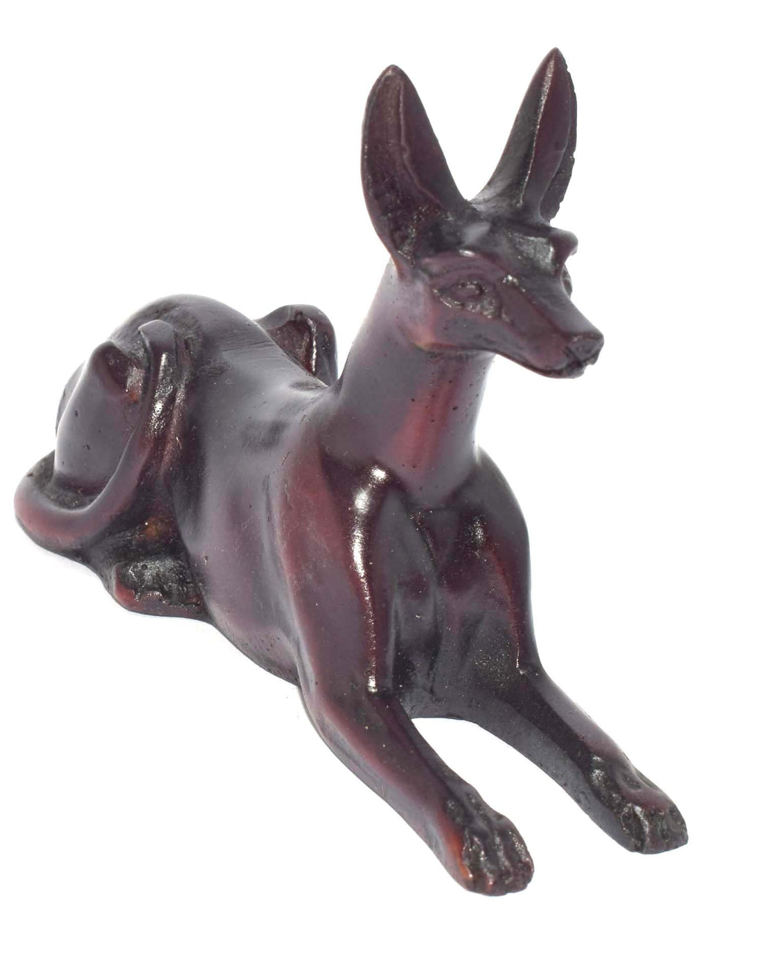 immatgar pharaonic Decorative Egyptian Anubis Statue ancient Egyptian souvenirs gifts handmade Home decor collectibles Sculptures (burgundy - 6.5 CM Height)