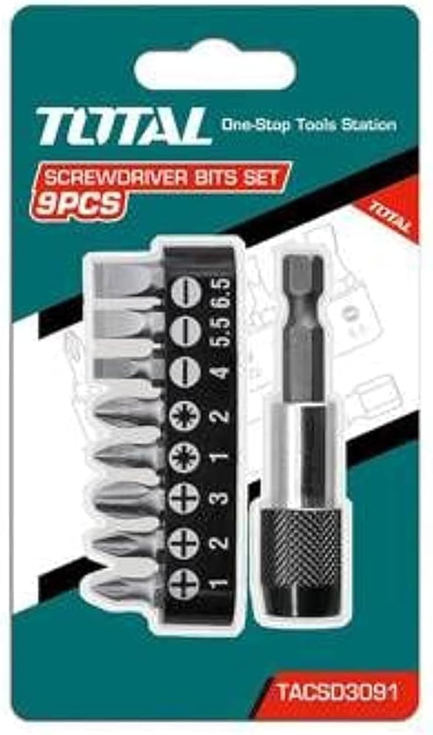 Generic Screwdriver Bit Set with Adaptor 9pcs