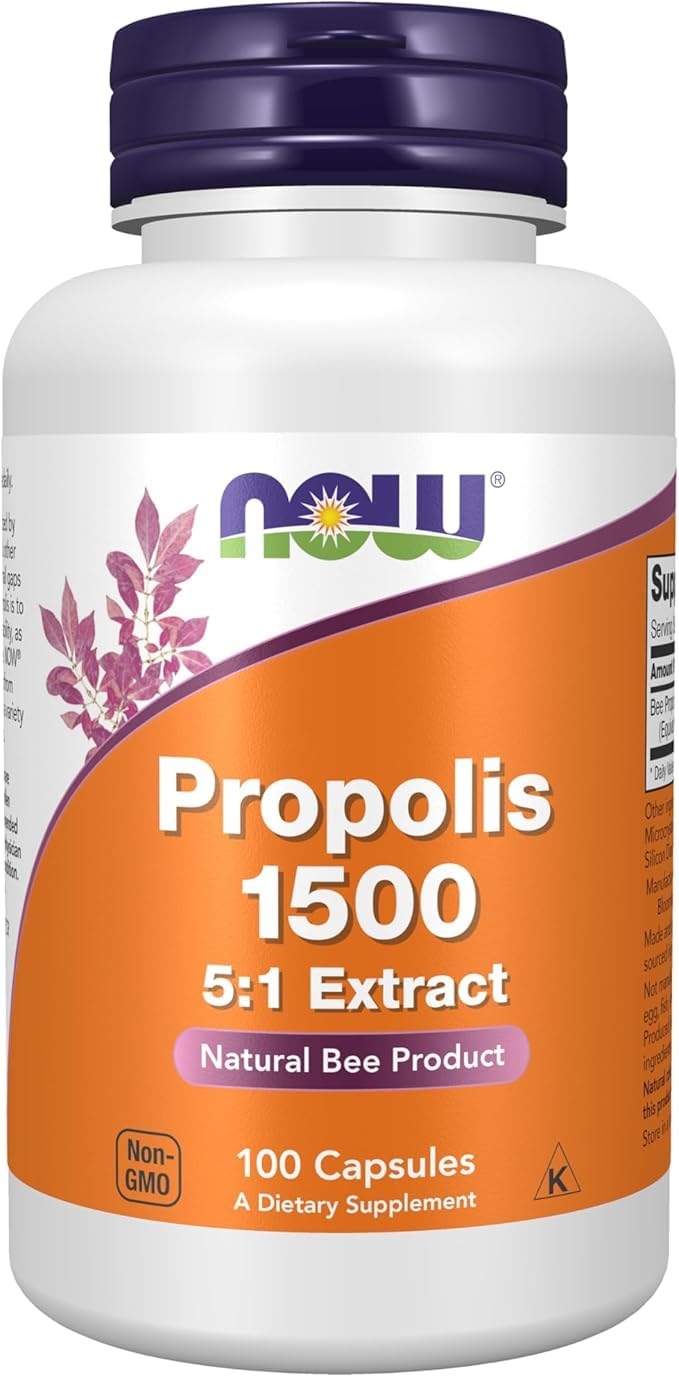 Propolis 1500 | 100 Veg Capsules | Natural Bee Propolis Extract | Immune System & Antioxidant Support | High Strength Formula | Non-GMO