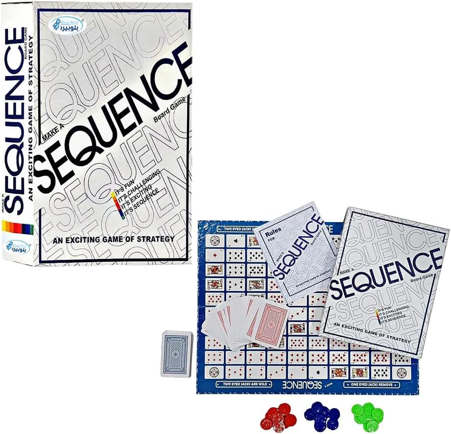 Next Store Original Sequence Game, with Folding Board, Cards - Multiple Players Can Play at Once. (small)