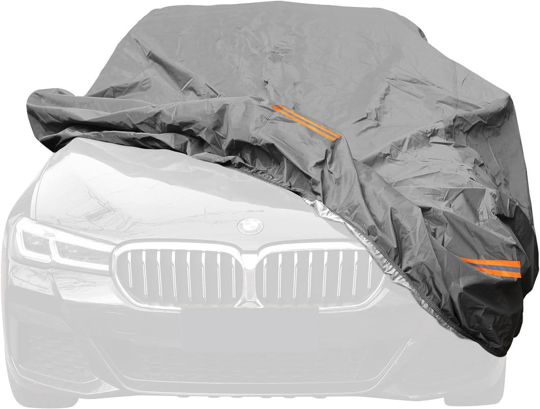 Generic Waterproof sun and dust proof quilted double layer car cover (XXL)