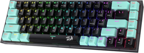 REDRAGON Gaming Keyboard K631 CASTOR PRO 60% 3-Mode Wireless RGB, 68 Keys Hot-Swappable Compact Mechanical Keyboard w/Hot-Swap Free-Mod PCB Socket & Translucent Board, Custom Panda Switch
