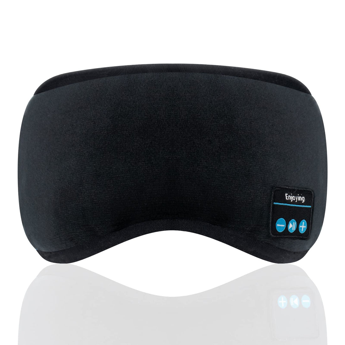 Sleep Headphones Bluetooth Eye Mask with Microphone, Black