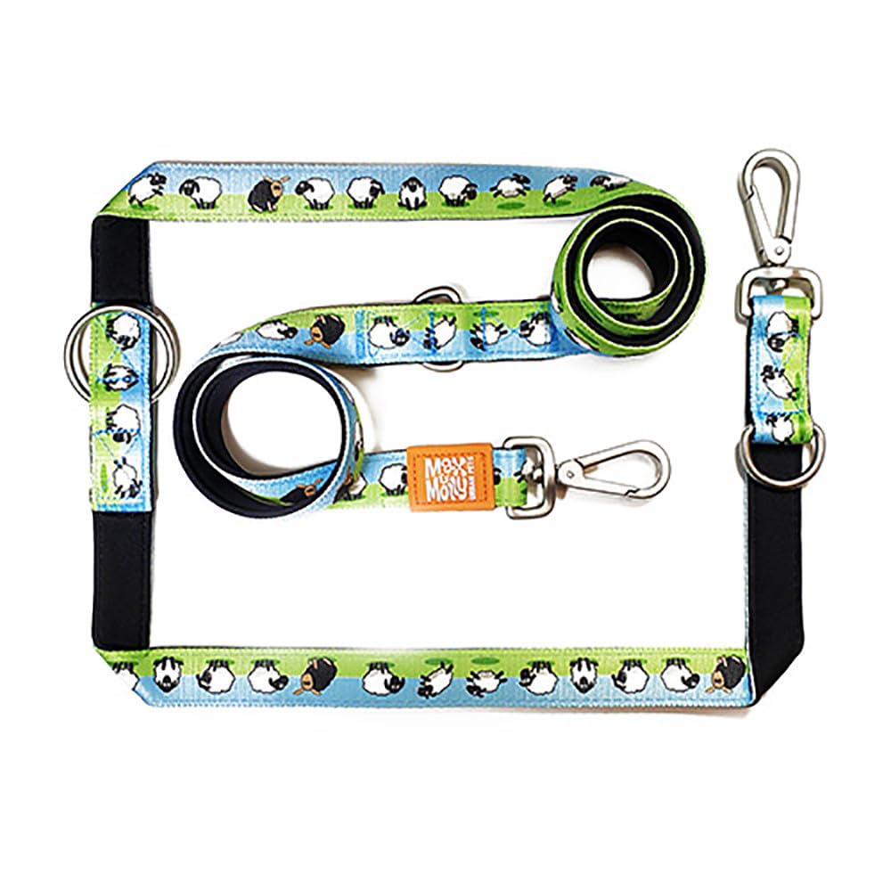 Max & Molly Multi-Function Leash - Design Black Sheep/M SIZE