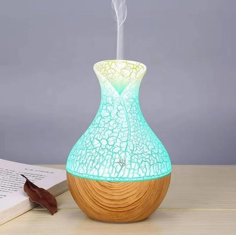 Essential Oil Diffuser, 500ml Large Room Essential Oil Diffuser with 2 Mist Modes, 4 Timers, 7 Ambient Light Settings, Waterless Auto Shut-Off, Humidifier for Home Office (200ml Light Touch)