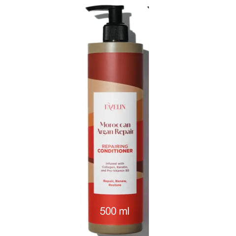 Favelin Moroccan Argan Repairing Conditioner 500 ml | Infused with Collagen, Keratin & Pro-Vitamin B5
