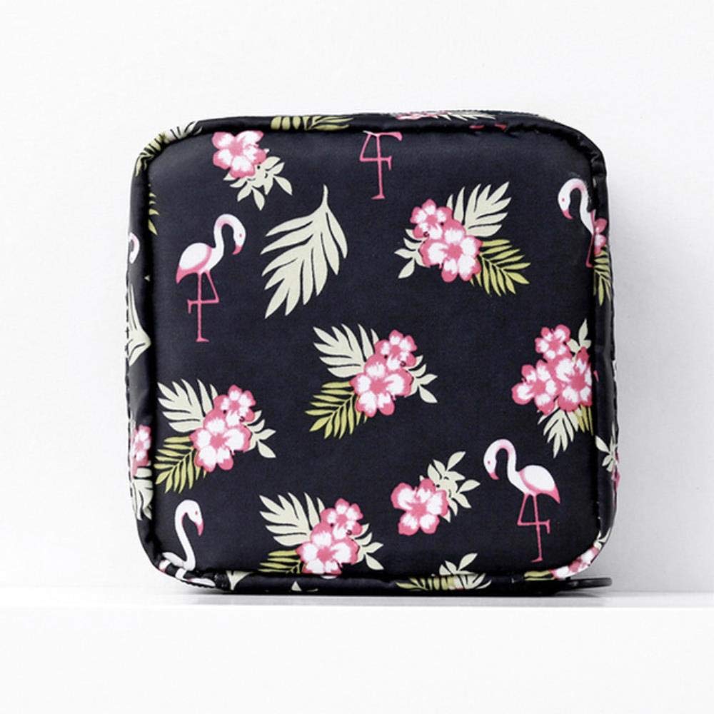 Portable Fabric Large Capacity Sanitary Towel Napkin Pad Tampon Purse Bag Organizer Pouch Girls Feminine Hygiene Pad Storage, A-1, China