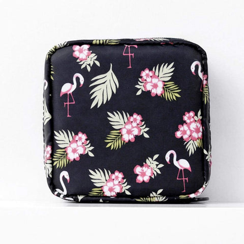 Portable Fabric Large Capacity Sanitary Towel Napkin Pad Tampon Purse Bag Organizer Pouch Girls Feminine Hygiene Pad Storage, A-1, China