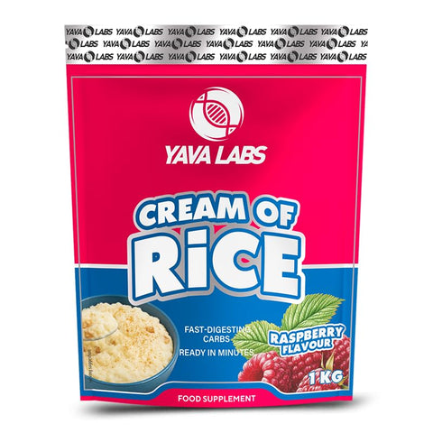 Yava Labs CREAM OF RICE 1 Kg - 33 Servings - Raspberry