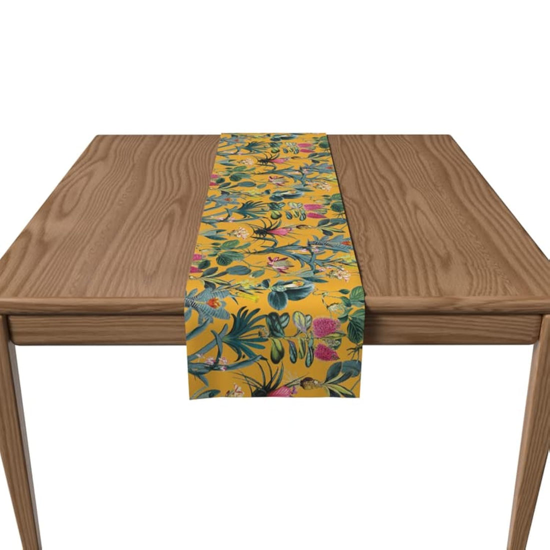 ART MOOD HOME Canvas Floral yellow runner Multi color 35x140 CM