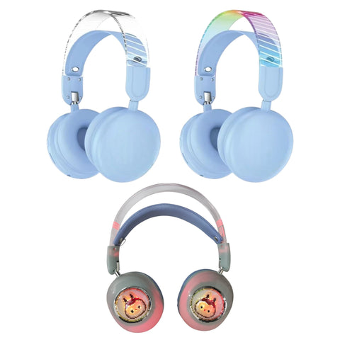 Wireless Headphone 808H Comfortable RGB Gaming Bluetooth Headset, 40mm Dynamic Drivers, Noise Reduction, Pure Bass Sound, USB Type-C, Support AUX Cable for Kids and Girls (Purple)