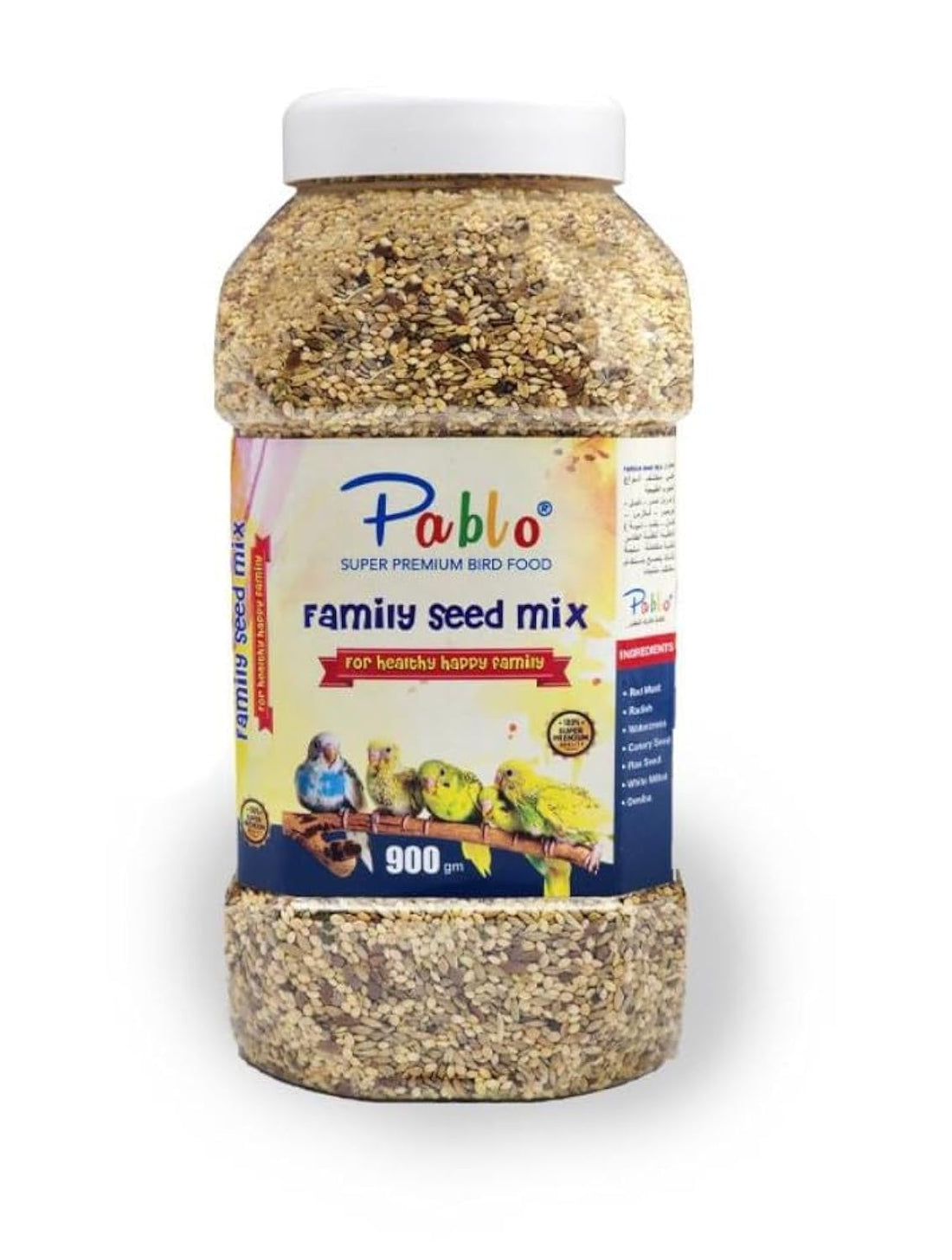 Pablo Super Premium Food Blend For Budgie Family Food 900gm