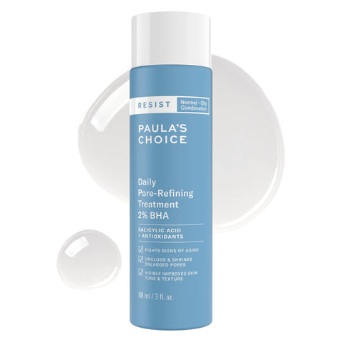 Paula’s Choice RESIST 2% BHA Liquid Exfoliant - Anti Aging Salicylic Acid Peel - Face Exfoliator Removes Blackheads & Refines Pores - with Peptides - Combination to Oily Skin - 88 ml
