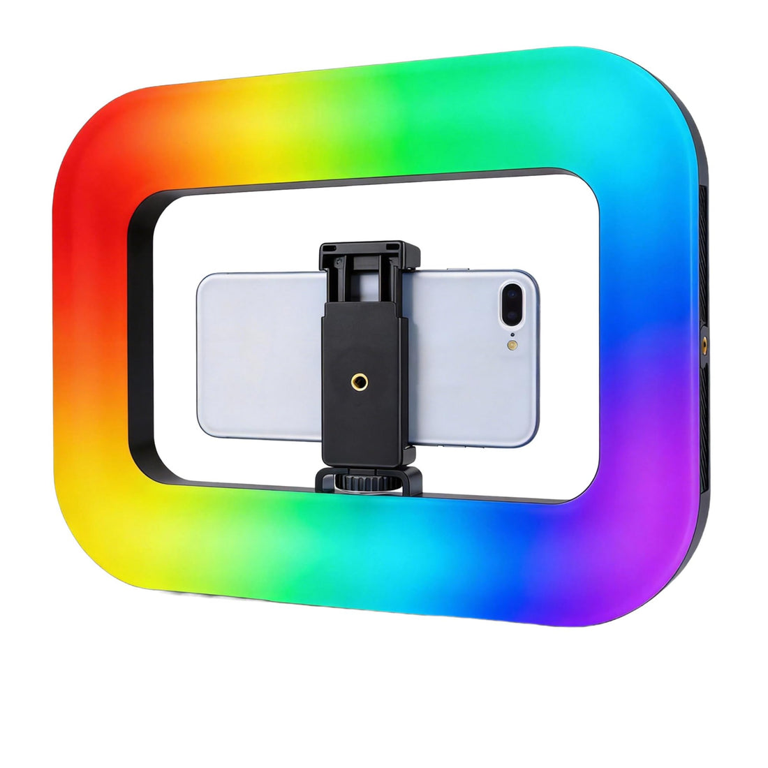 Smartphone Video Stand with Light, Portable Selfie Ring Light Kit, LED Mobile Video Stabilizer with Remote Control for YouTube, TikTok, Vlogs and Live Streaming