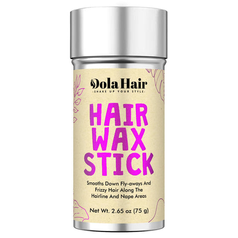 Dolahair Hair Wax Stick Flyaway Wax Stick for Hair Wig, Slick Back Hair Stick, Sleek Finish Styling Wax Stick, Slick Stick Pomade Stick Non-greasy Wax(1 Pack of Wax)