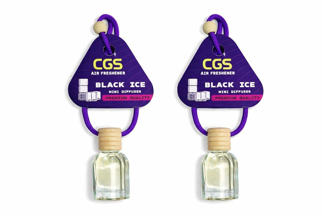 Mini Diffuser Air Freshener for Car, Home From CGS (Black Ice) | Pack of 2
