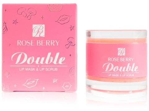Rose Bery - Lip Care Kit, Double Lip Mask & Lip Scrub, 2 IN 1, 5 GM For Each One, Model - RB-LM0934