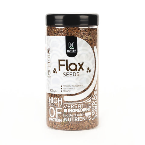 "Organic Flaxseeds 400g | Rich in Omega-3, Fiber & Plant-Based Protein | Supports Digestion & Heart Health | by Hunza"