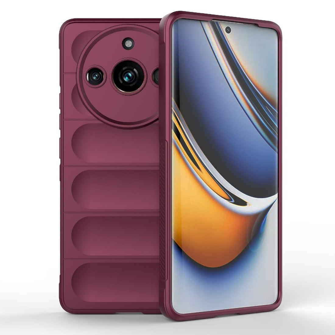Realme 11 Pro Plus Case Cover Silicone Shockproof Camera Protection Compatible With Realme 11 Pro (Wind Red)