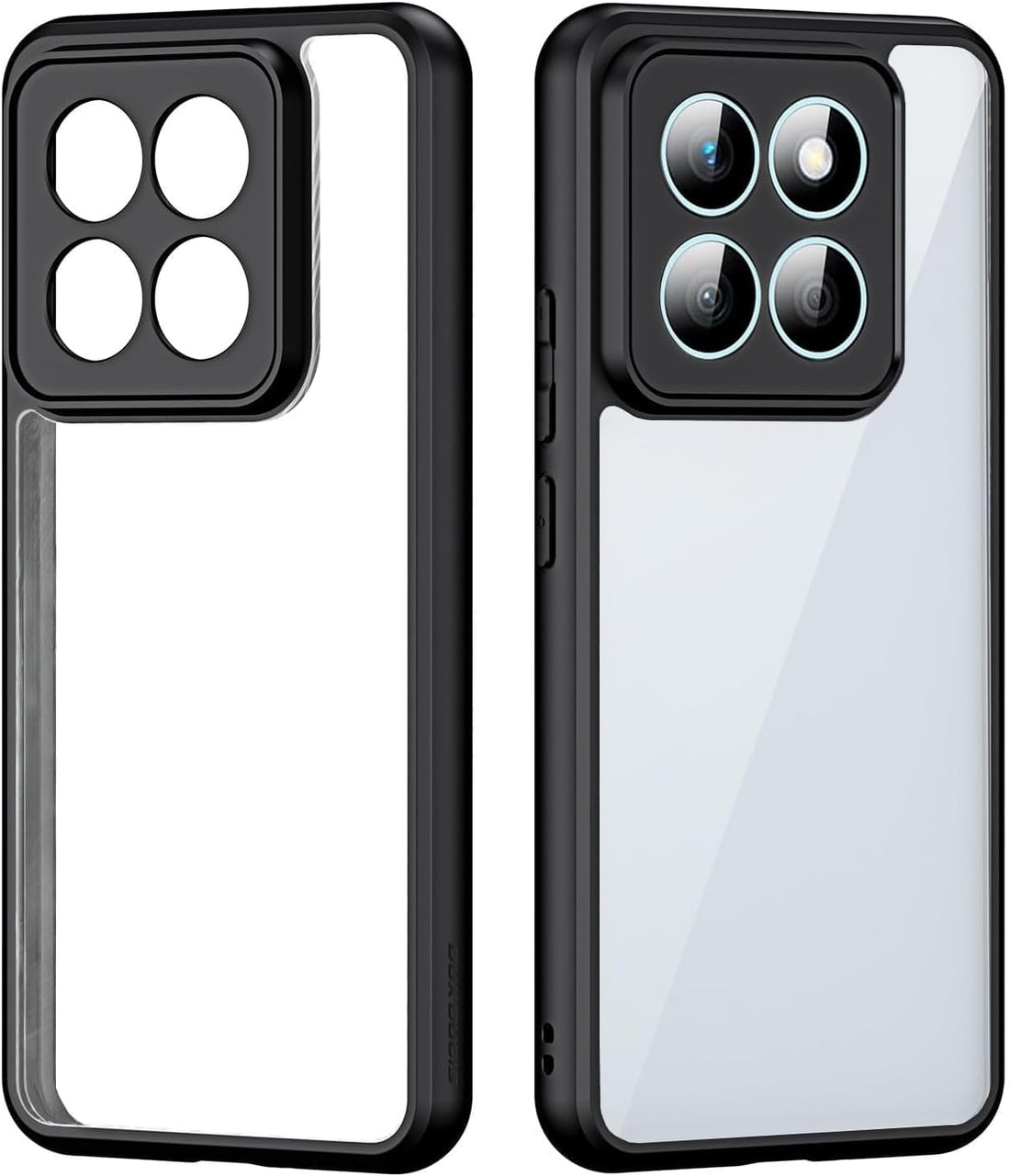 Hard Crystal Q Series Black Frame Luxury Case For Honor X8b