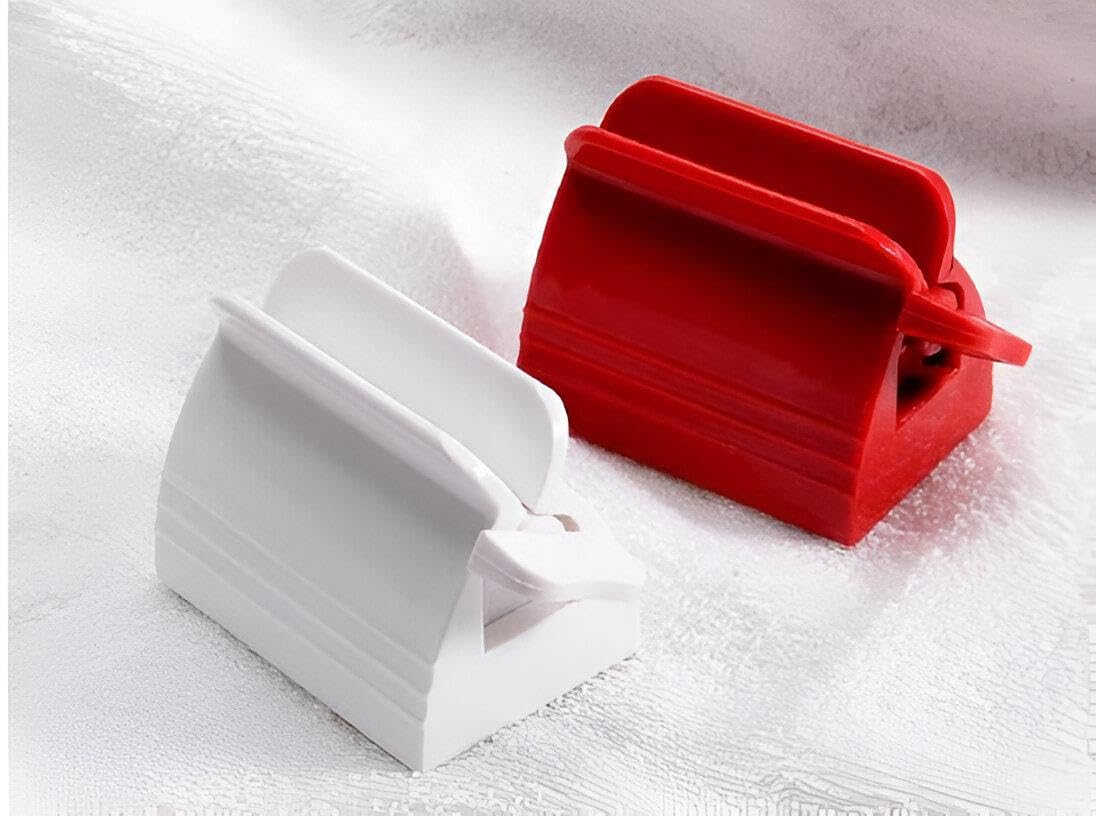 Toothpaste Dispenser - Innovative toothpaste squeezing tool that minimizes mess and maximizes efficiency while keeping your bathroom tidy - Set of 2