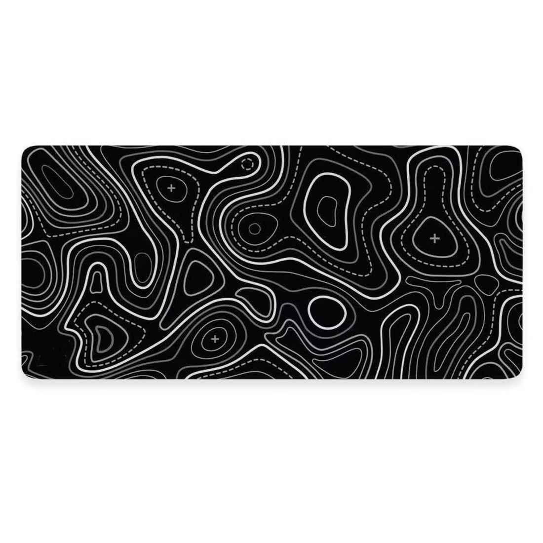 Topographic Gaming Mouse Pad (70 x 30cm) - Soft Speed surface Mouse Mat - 3mm Non Slip Rubber Base - Mousepad Stitched Edges fit Keyboard Mouse Desk Pad for Gaming and Office (Dots)