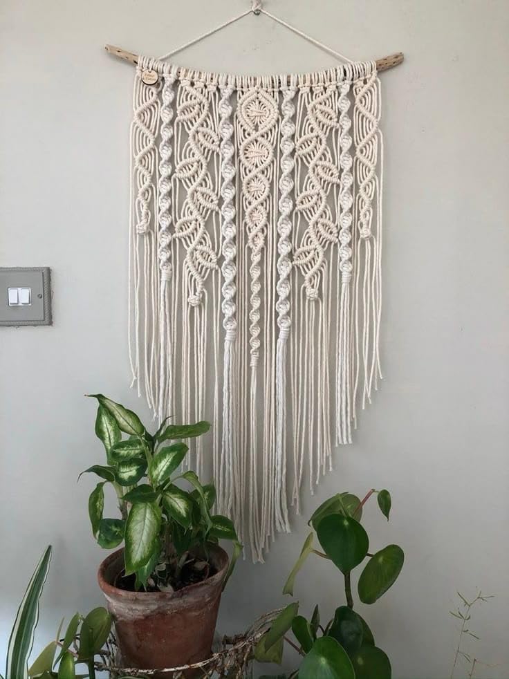 MacrameStore- Macrame wall hanging 60CM - مكرميه للتعليق علي الحائط