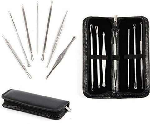 Stainless Steel Blackhead Remover Tool Kit - Set of 7 Pieces