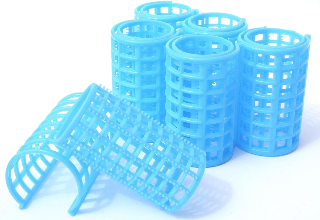 Hair Rollers, 6 Pcs Plastic Snap on Hair Rollers Curlers for Hairdressing Styling Hair Salo (3.6 cm)