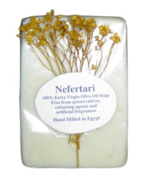 Nefertari Plain Olive Oil Soap Bath Bar - 300g