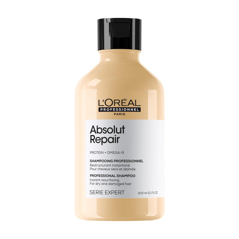 L’Oréal Professionnel | Absolut Repair Shampoo | For dry & damaged hair | Repairs & Hydrates Dry, Damaged Hair |With Gold Quinoa & Protein | SERIE EXPERT | 300ml
