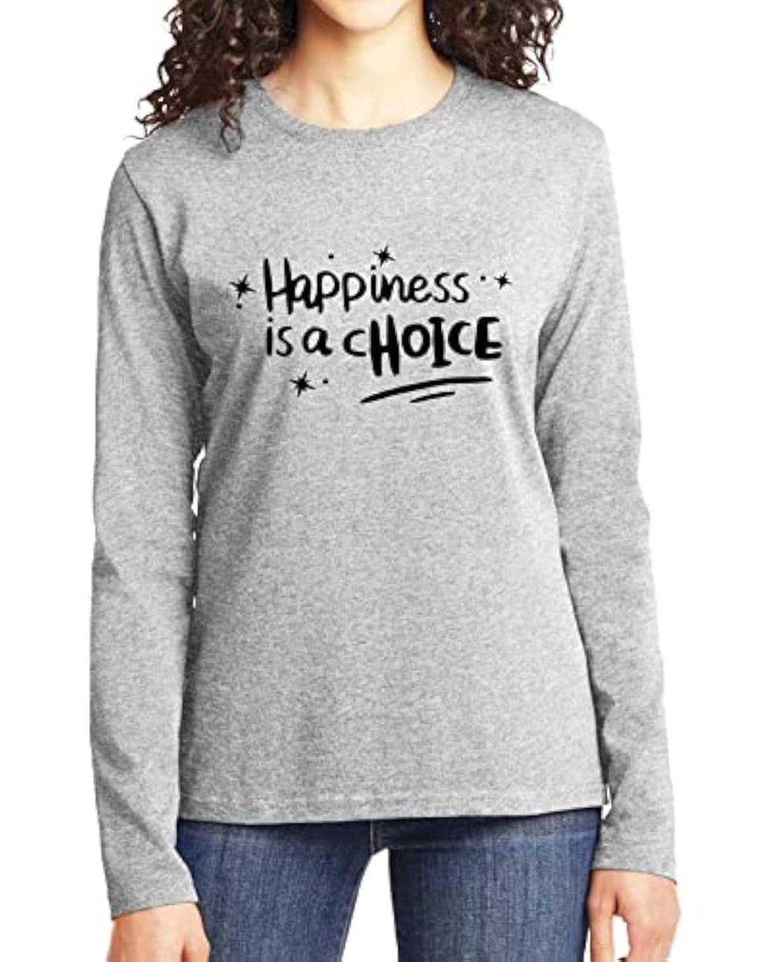 Print Online"HAPPINESS IS A CHOICE" T-Shirt