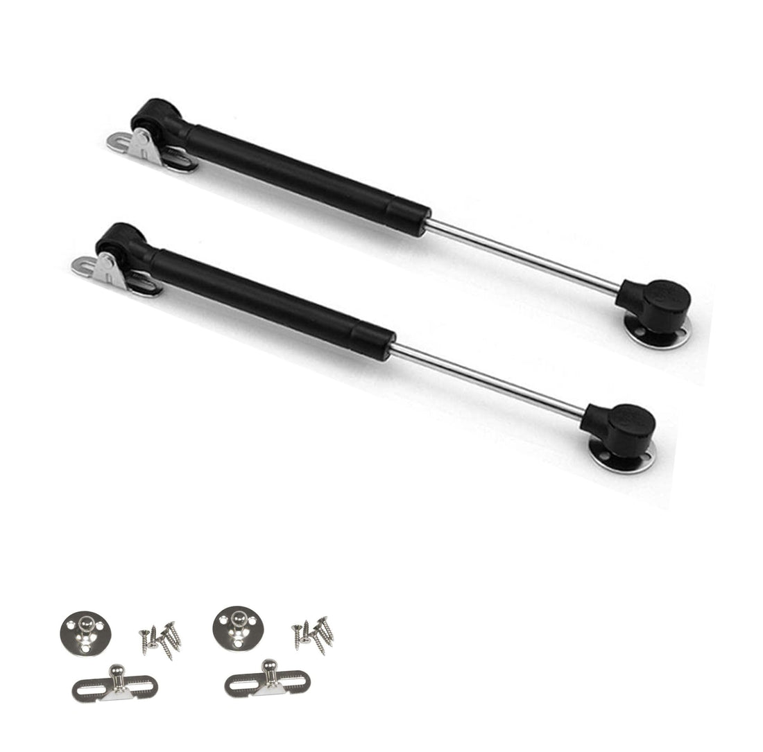 2 Pack Pakme Hinge Soft Close Hinges 120N/26lb/12kg Door Lid Bracket Kitchen Cabinet Hinges Toy Box Hinge Air Hinges [Pack of 2] (Black)