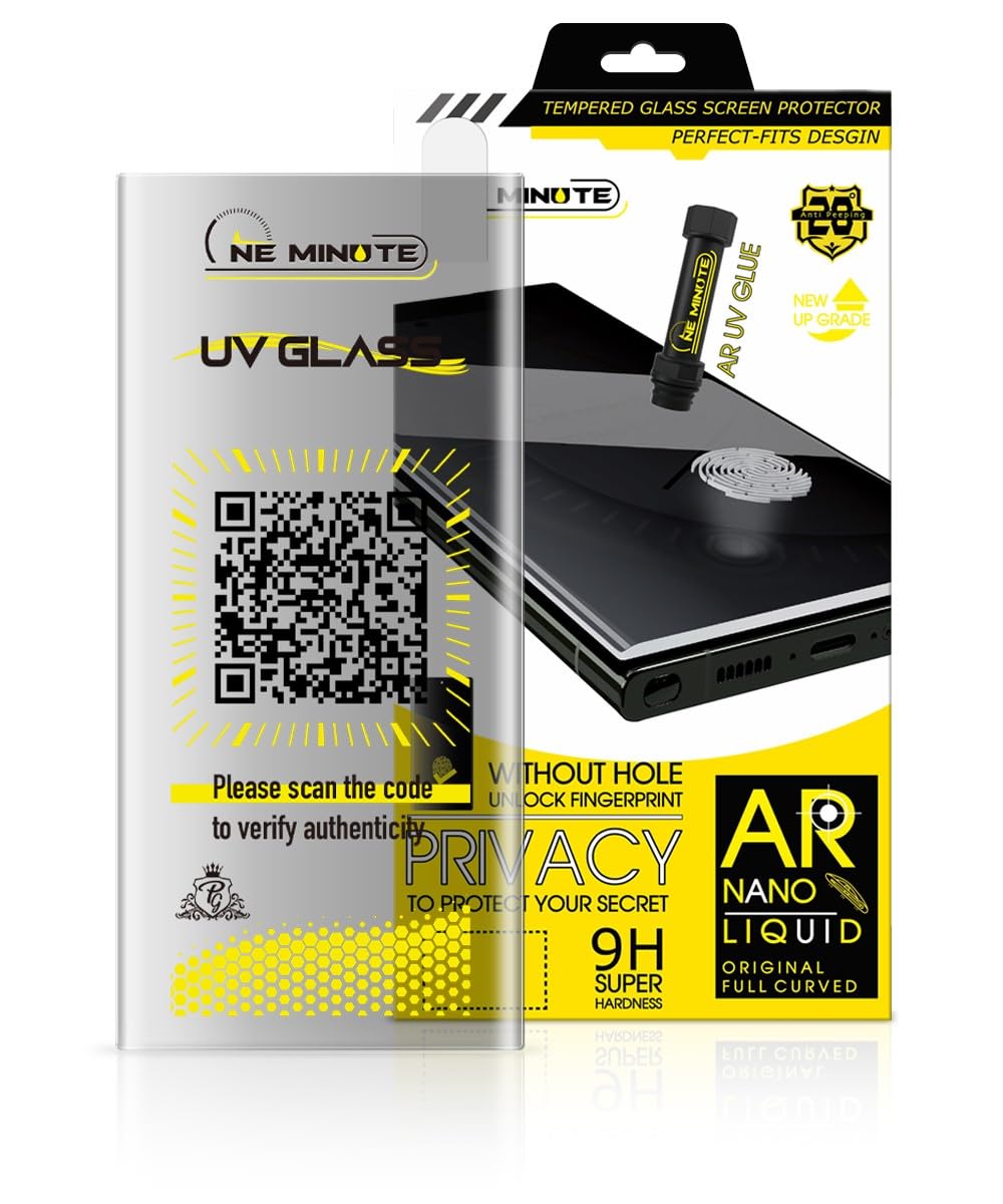 Privacy Screen Protector Compatible with Honor Magic 7 Pro, Holdex&One Minute UV Glue Glass 28° Anti-Spy Angle, Anti-Fingerprint, Anti-Oil, Smooth Touch, Fast Fingerprint Response