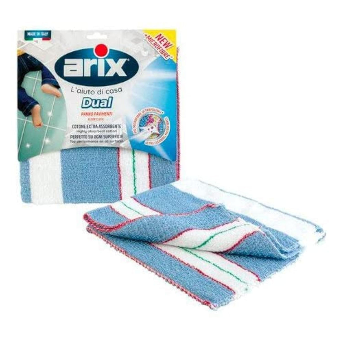 Cotton and microfibre floor cloth, 50x50 cm