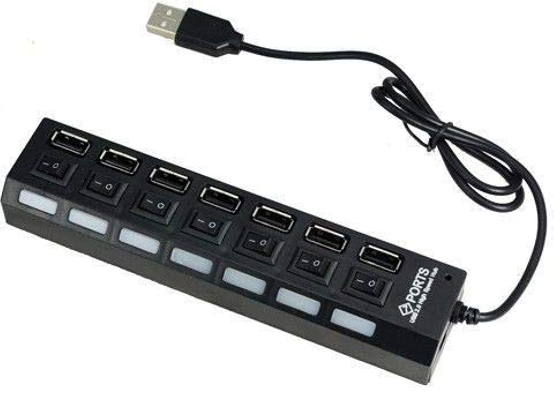 Premium 7-Port USB 2.0 High Speed Hub Sharing Switch