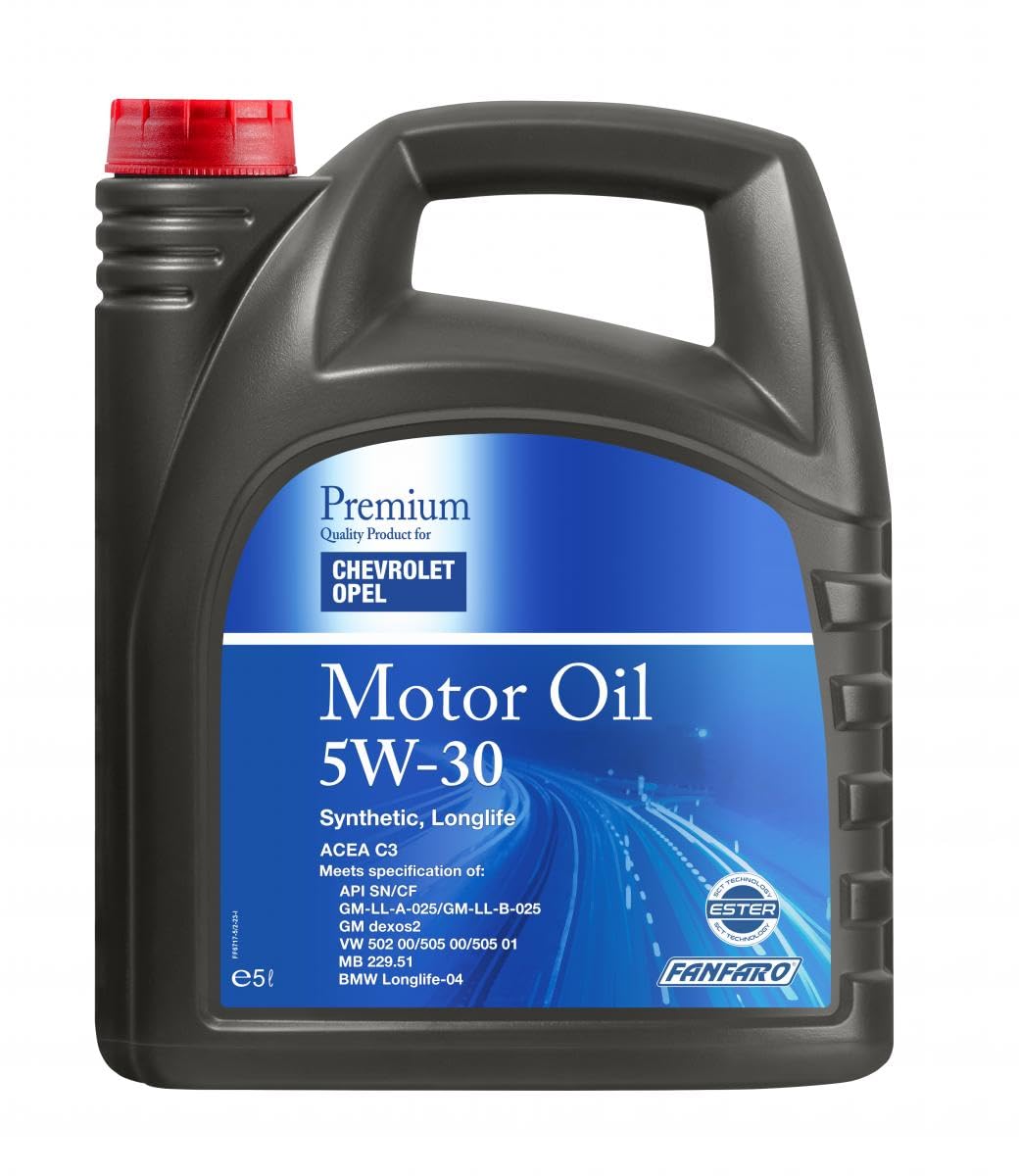 FANFARO 5W-30 Engine Oil for Opel Cars – 5 Liter High Performance