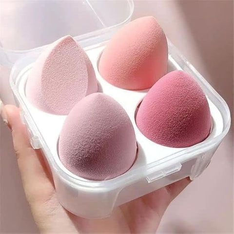 Makeup Blender Sponge With Egg Box - 4 Pieces