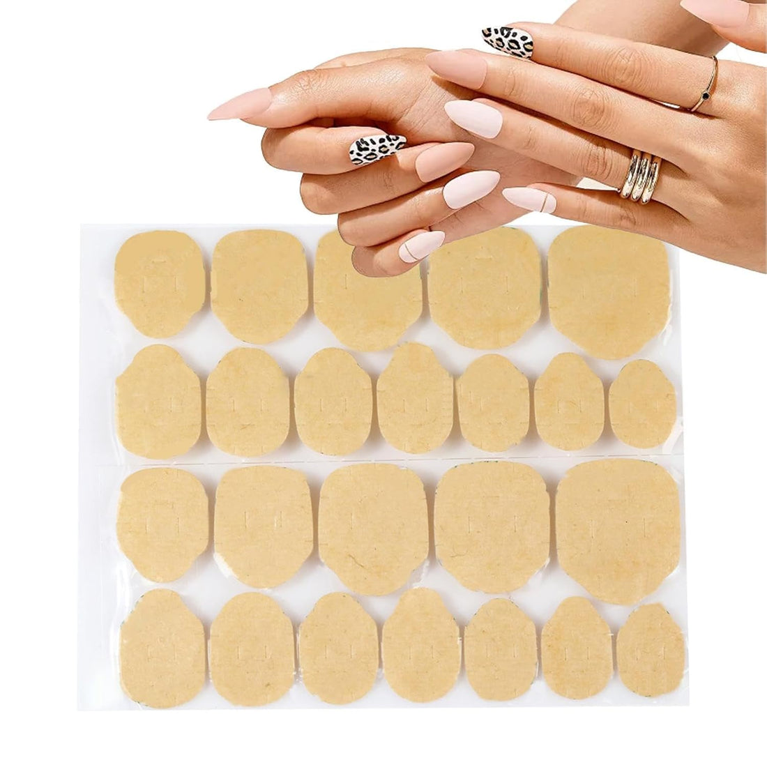 Nail Stickers Waterproof Nail Glue Sticker Upgrades Super Sticky Glue (1 Sheet)