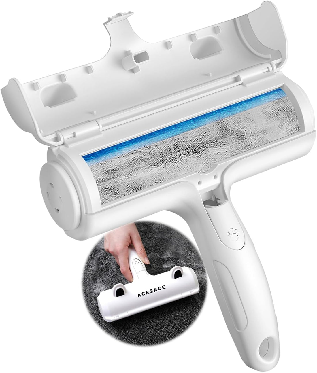 ACE2ACE Cat Dog Hair Removal Brush, Magic Reusable Pet Hair Roller, Epilator (Clothes/Sofa/Car/Bed/Car)