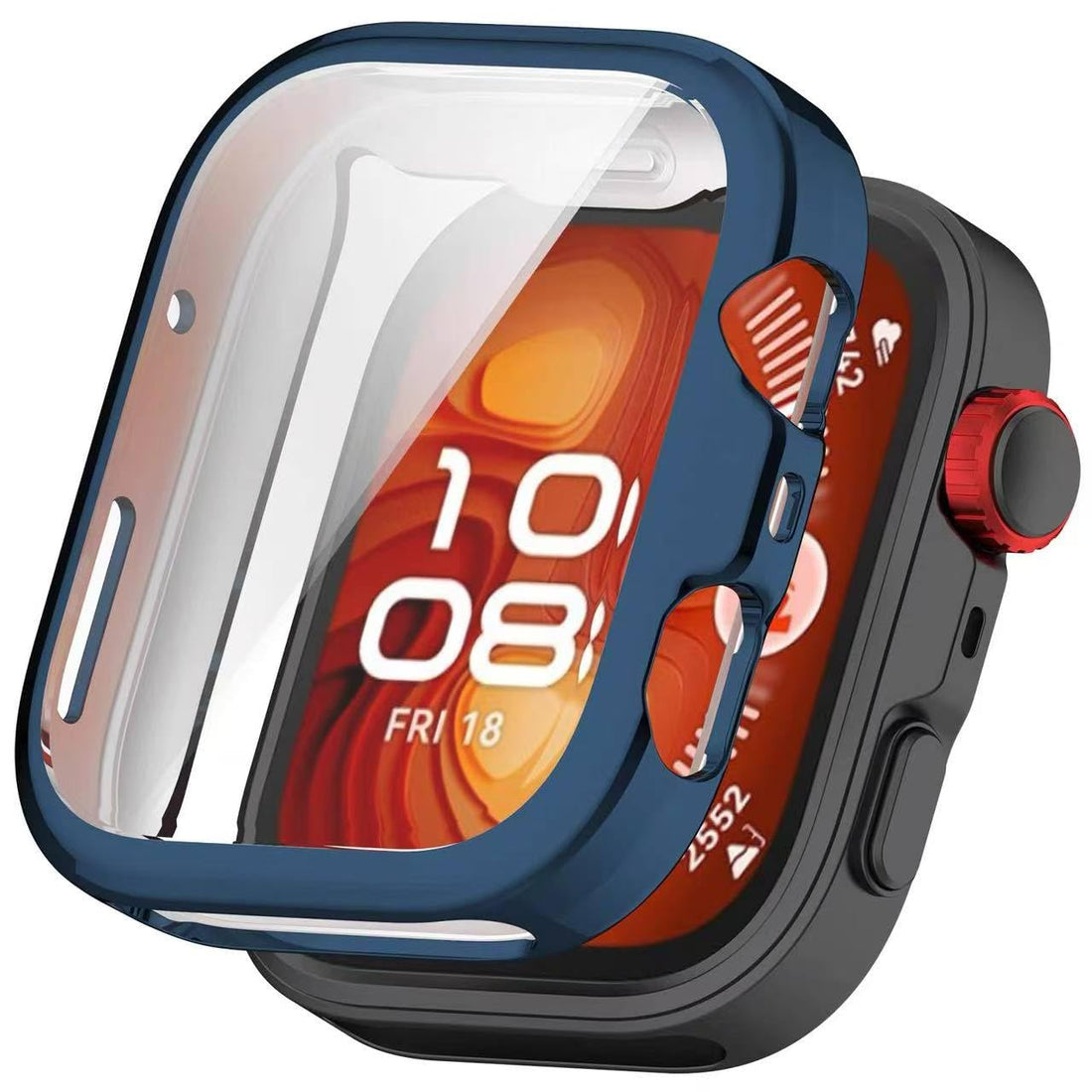 ECO Full TPU Case Compatible with Huawei Fit 4 (2025) Ultra Slim, All-Around Protective Bumper Cover with Full Protector for Huawei Fit 4 (2025) Smartwatch (Blue)