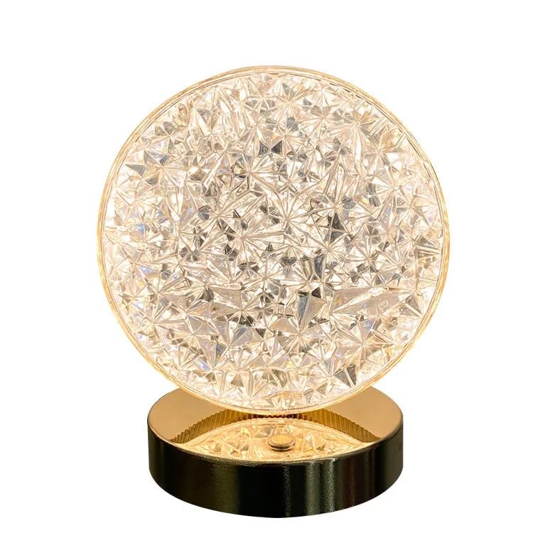 Moon Table Lamp, Led Desk Light with Touch Control, 3 Brightness Levels, Stepless Dimming, Foldable Design, Eye-Caring For Reading And Sleeping, Soft Glow For Romantic Date